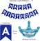 Happy Birthday Banner Bunting Party Balloons Confetti Latex Balloon Party Banners for Boys Women Men Birthday Banner Decorations (Navy Blue)